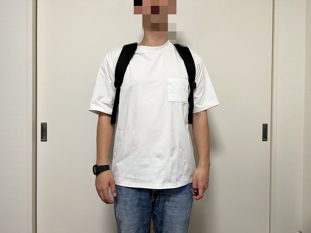 ボルダーデイパック使用のイメージ(正面から)