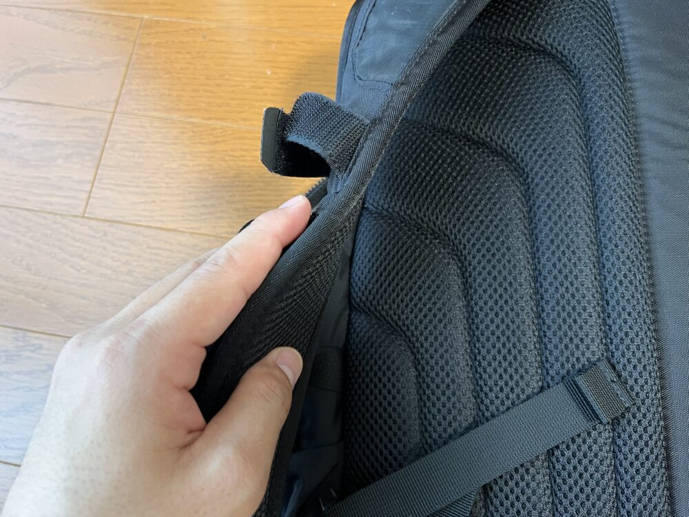 ショルダーハーネスの厚み