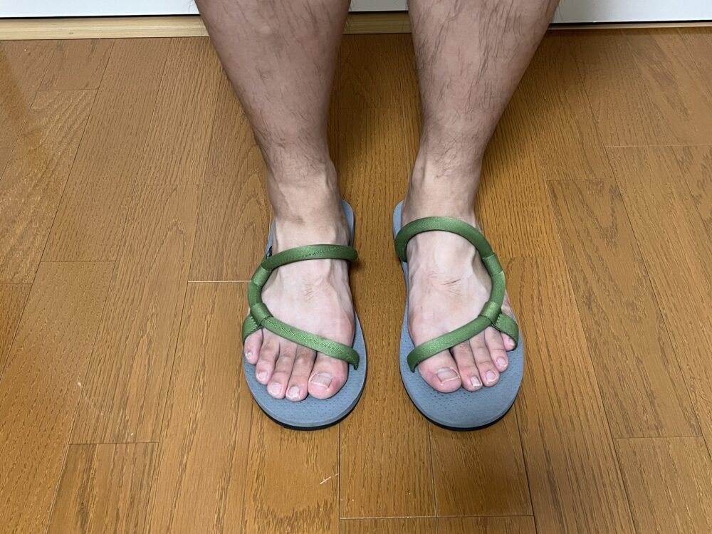 ソックオンサンダル使用のイメージ(正面)