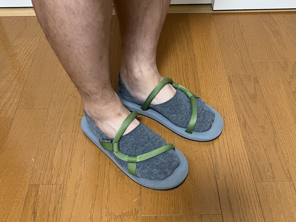 ソックオンサンダル