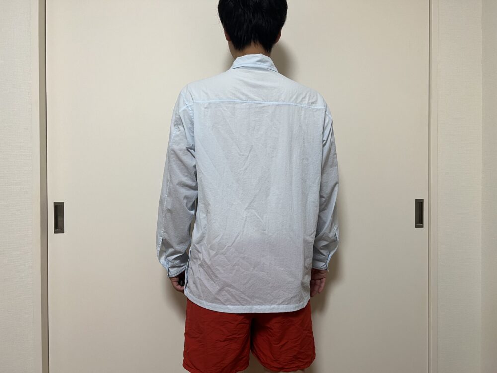 後面 Mサイズ着用