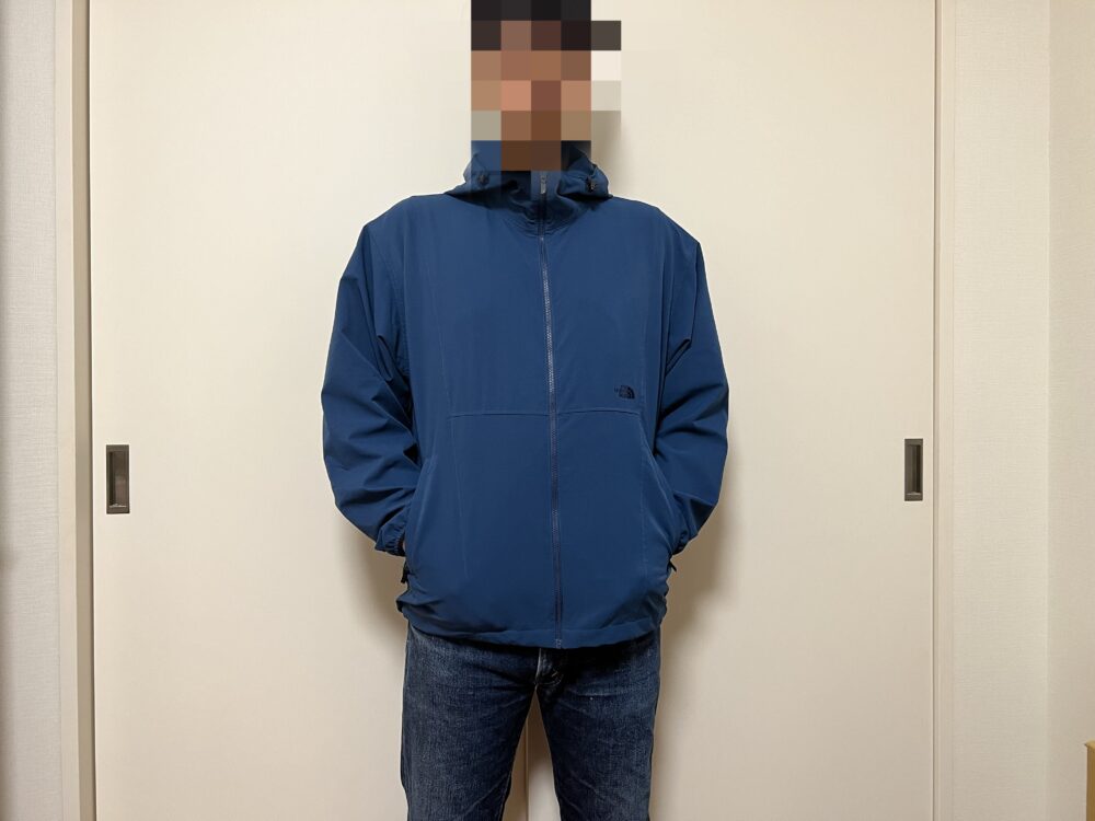 身長170㎝，体重70㎏ Mサイズ着用