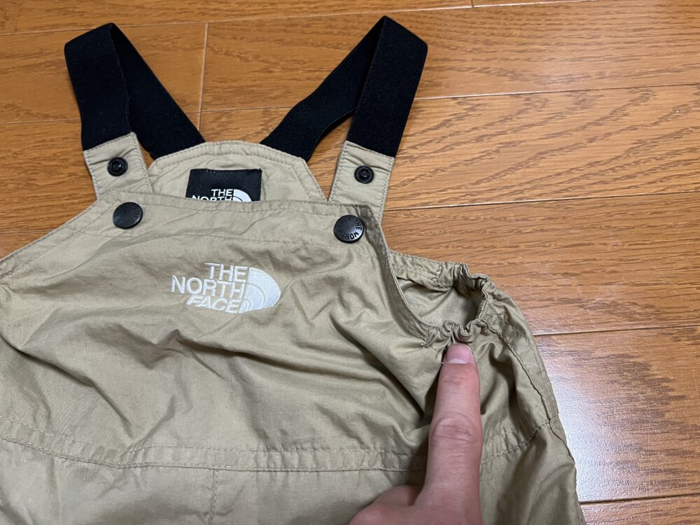 フィールドビブ脇のゴム