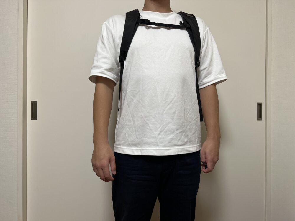 ウエストベルトとチェストベルト使用時のイメージ