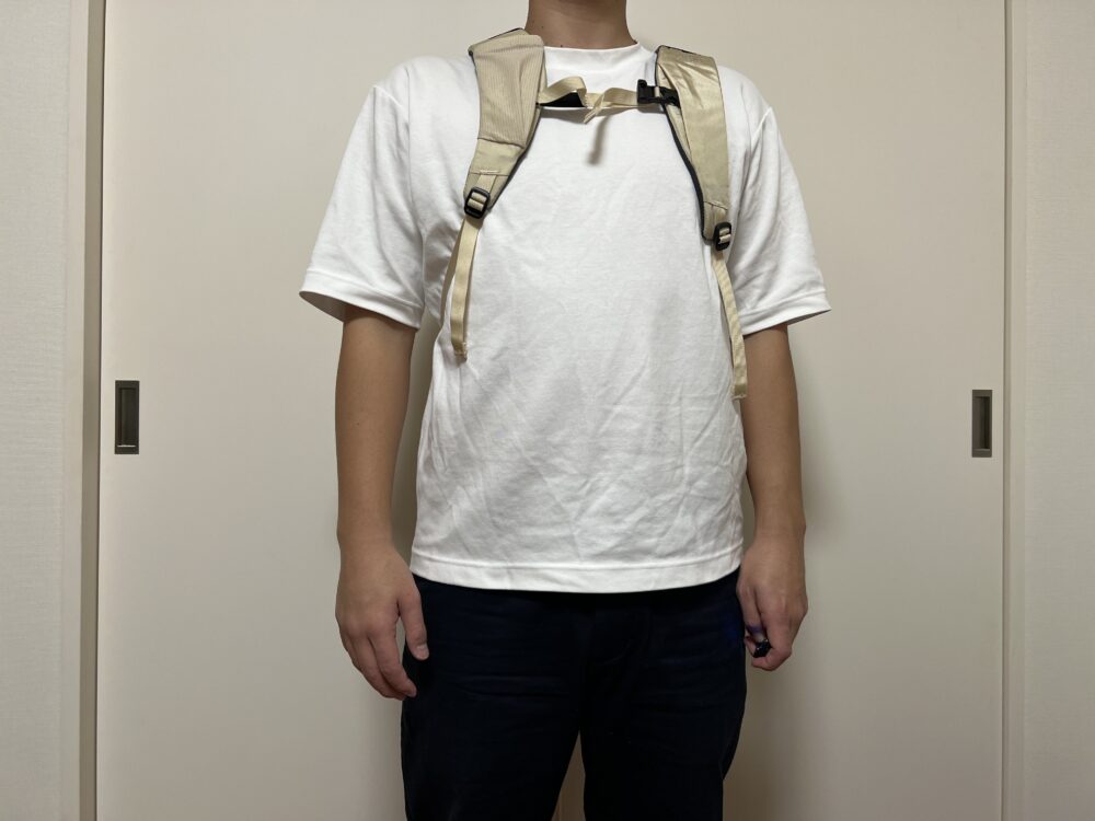 ウエストベルトとチェストベルト使用時のイメージ