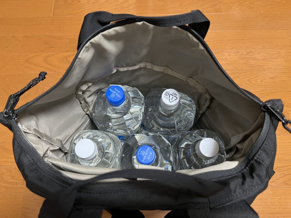 バックパック容量