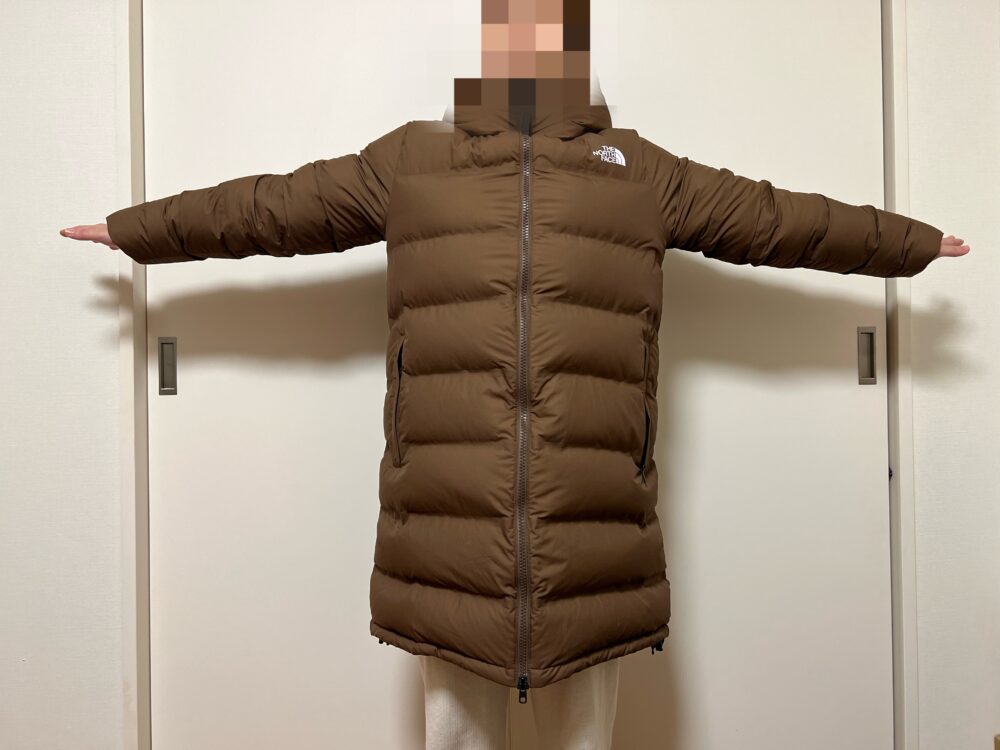 正面 Mサイズ着用 腕を開いて
