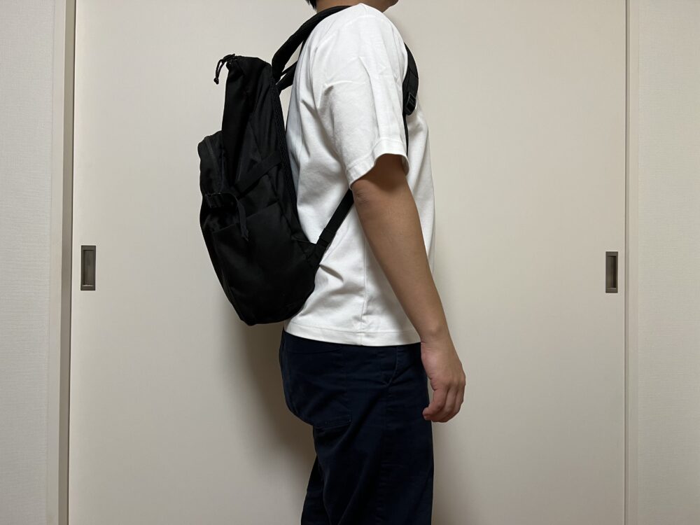 ボルダートートパック使用のイメージ(側面)