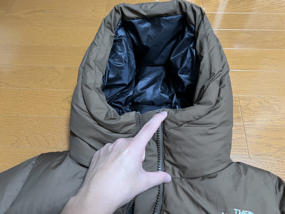 首元まで暖かい