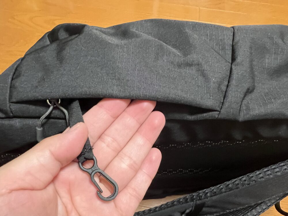 紛失防止のフック