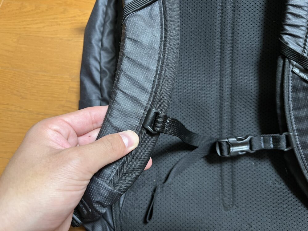 チェストベルトの位置