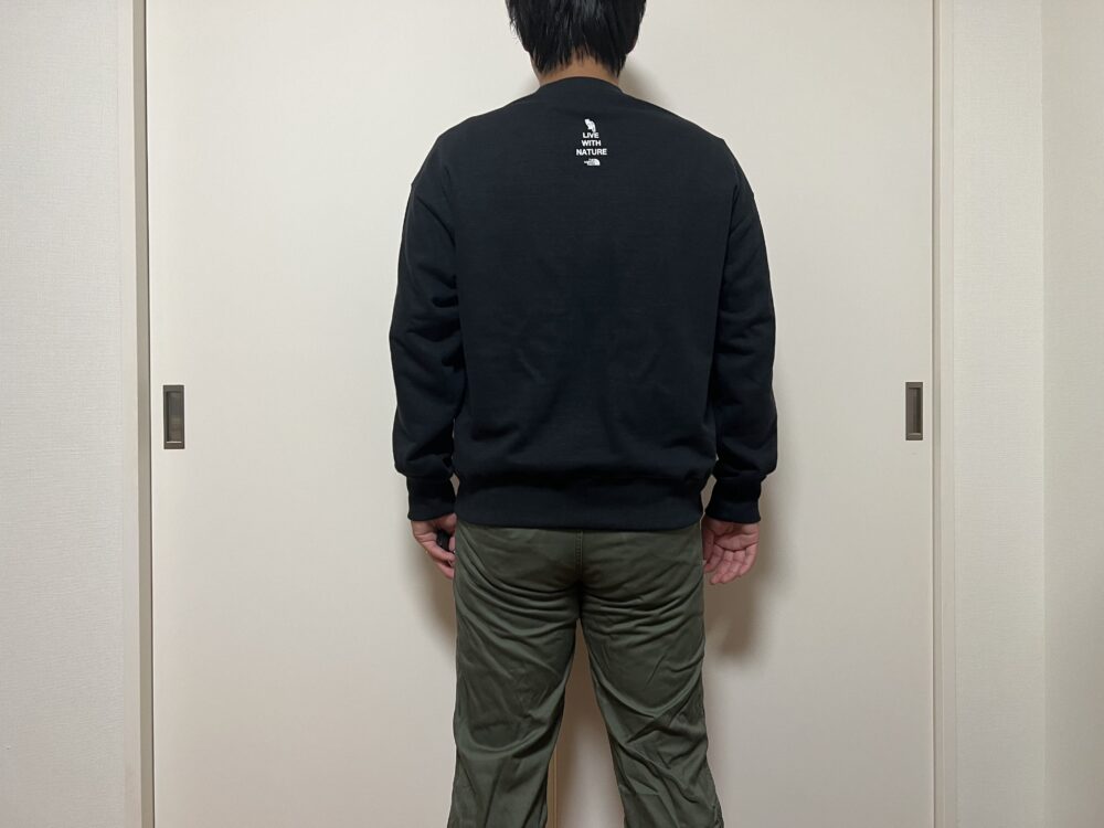 後面 Mサイズ着用