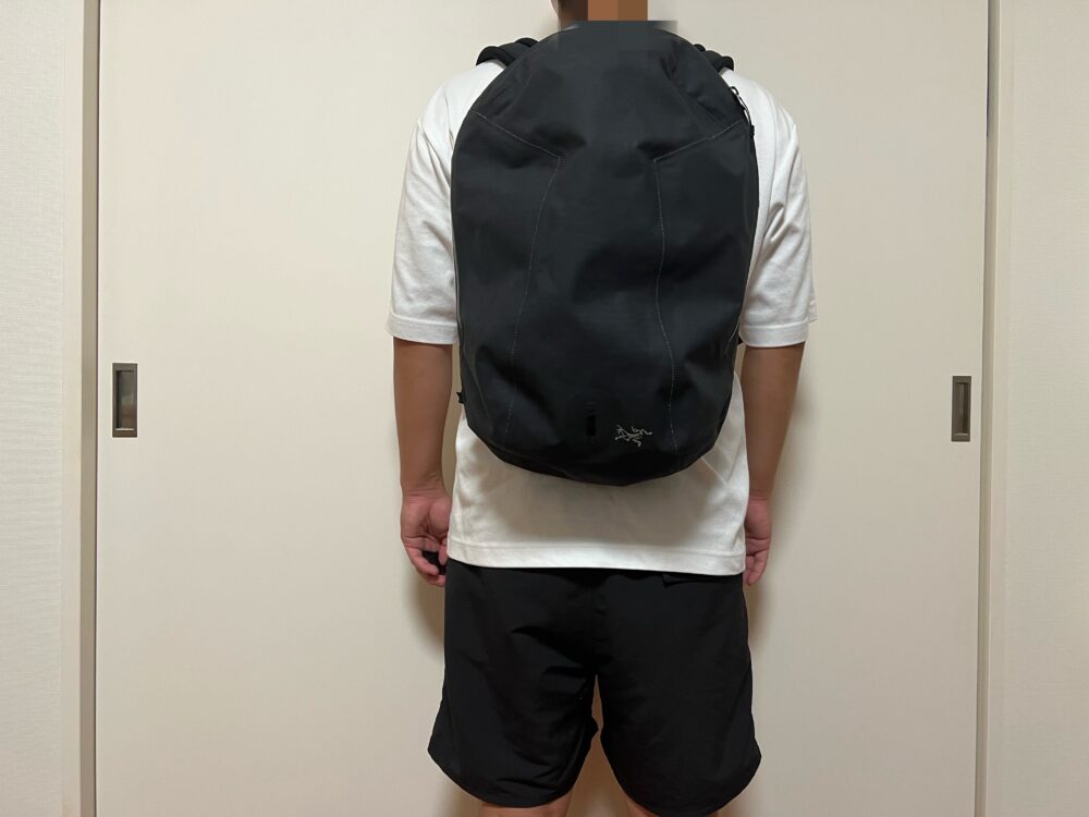 グランヴィル16バックパック使用のイメージ(背面)
